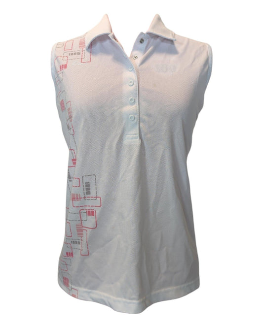 Cracked Wheat Sleeveless Polo - L