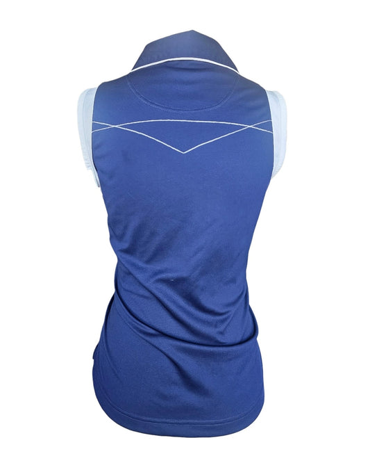Cracked Wheat Sleeveless Polo - M