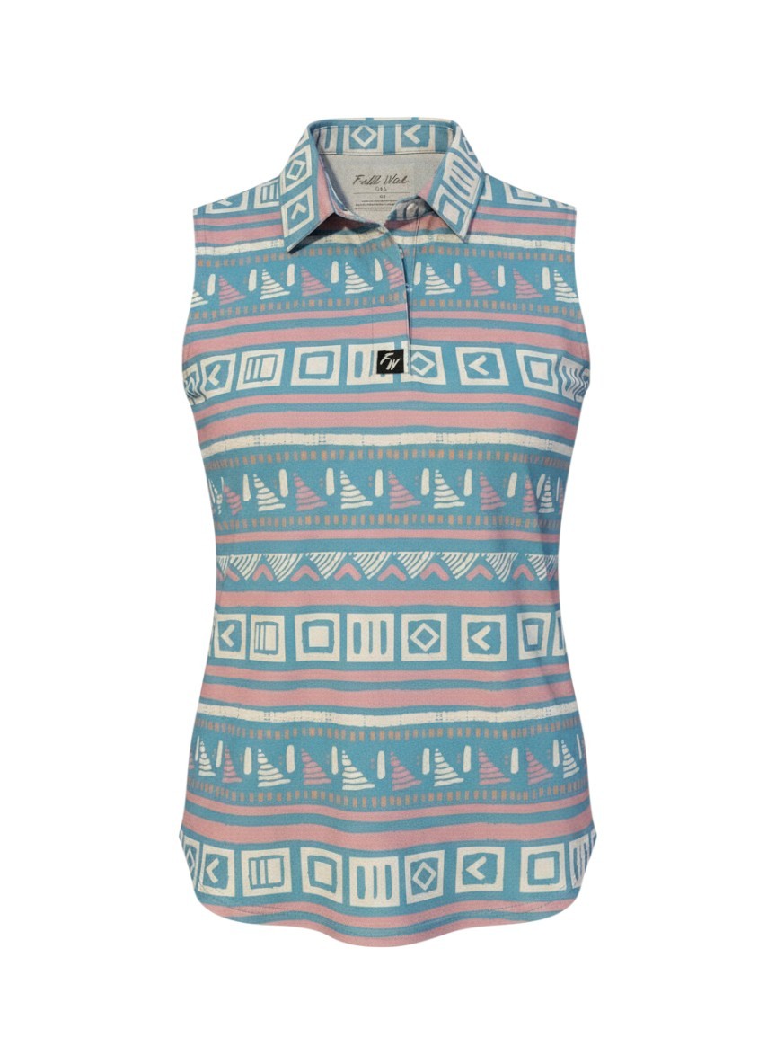 Full Wedge Sleeveless Polo - S