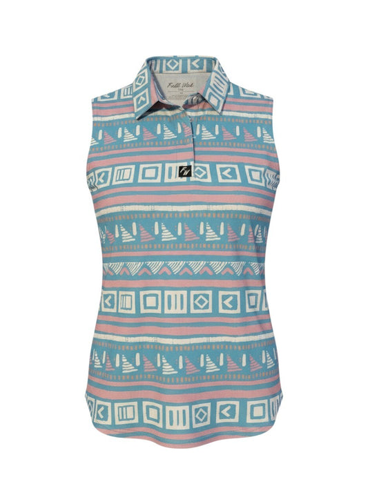 Full Wedge Sleeveless Polo - S