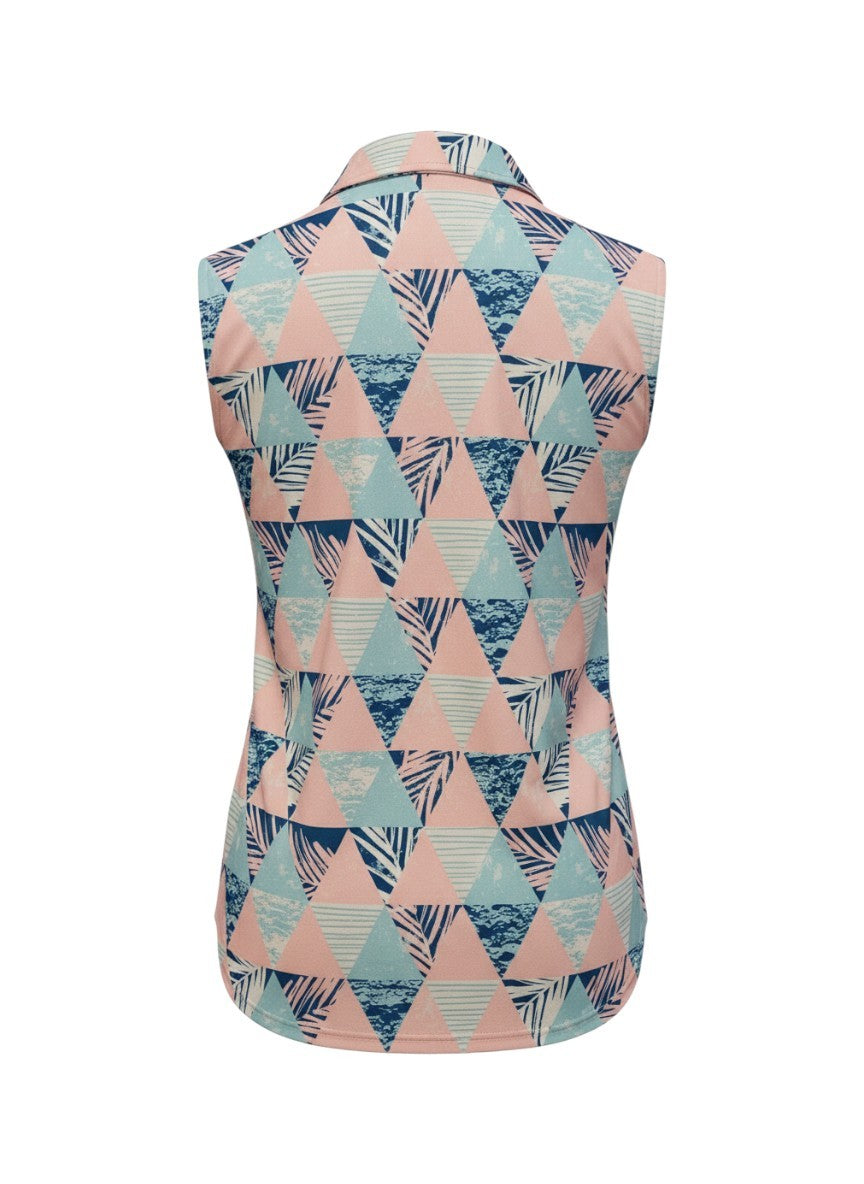 Full Wedge Sleeveless Polo - S