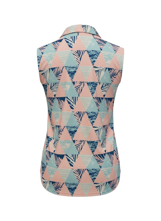 Full Wedge Sleeveless Polo - S