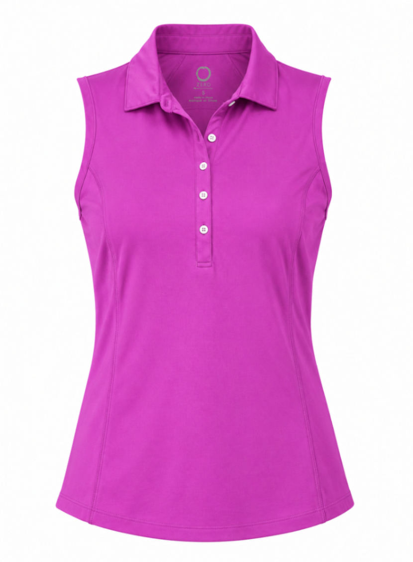 Zero Restriction Sleeveless Polo - L