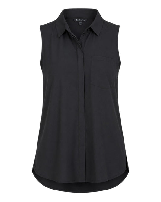Athleta Sleeveless Button-Up Shirt - XL